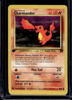 2000 Pokemon Team Rocket First Edition Charmander #50/82 - Image 1