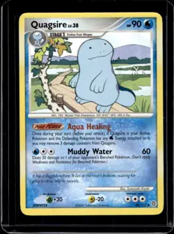 2007 Pokemon Diamond & Pearl Secret Wonders Quagsire #60/132 - Image 1