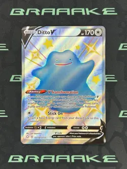 2021 Pokemon Shining Fates Shiny Ditto V #SV118 Shiny Vault Full Art - Image 1