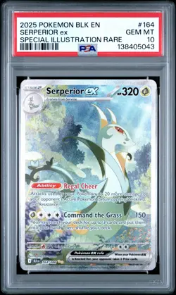 2025 POKEMON BLK EN-BLACK BOLT SPECIAL ILLUSTRATION RARE SERPERIOR EX PSA 10 - Image 1