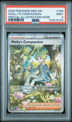 2025 POKEMON MEG SPECIAL ILLUSTRATION RARE #186 WALLY'S COMPASSION PSA 9 - Image 1