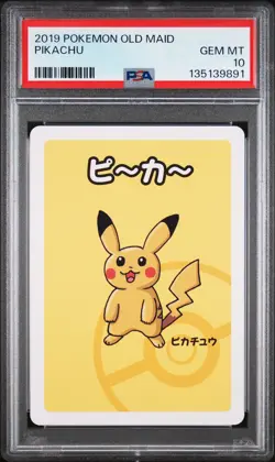 2019 POKEMON OLD MAID PIKACHU PSA 10 - Image 1