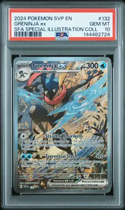 2024 POKEMON SHROUDED FABLE SPECIAL ILLUSTRATION COLLECTION GRENINJA EX PSA 10 - Image 1