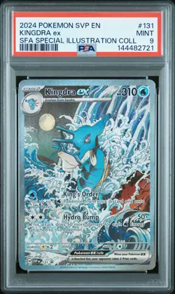 2024 POKEMON SVP EN-SV BLACK STAR PROMO #131 KINGDRA EX PSA 9 - Image 1