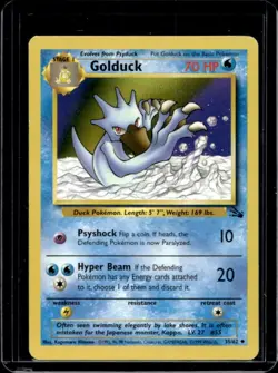 1999 Pokemon Fossil Golduck #35/62 - Image 1