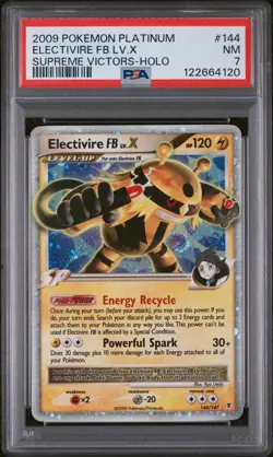 2009 POKEMON PLATINUM SUPREME VICTORS #144 ELECTIVIRE FB LV.X-HOLO PSA 7 - Image 1