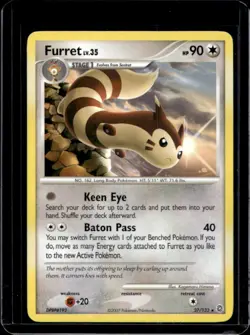 2007 Pokemon Diamond & Pearl Secret Wonders Furret #27/132 - Image 1