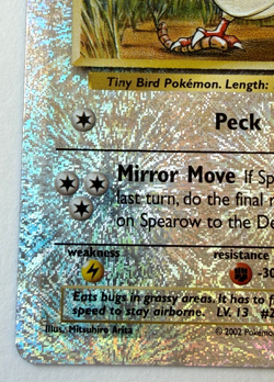Pokemon Spearow Legendary Collection Reverse Holo Card 94/110 - Image 5