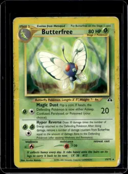 2001 Pokemon Neo Discovery Butterfree #19/75 - Image 1