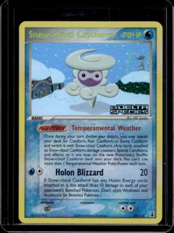 2005 Pokemon EX Delta Species Snow-cloud Castform Reverse Holo #29/113 - Image 1