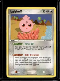 2006 Pokemon EX Crystal Guardians Igglybuff #21/100 - Image 1