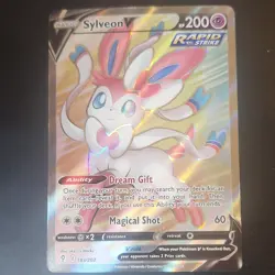 Pokemon Sylveon V Rapid Strike Ultra Rare Holo Basic 200 HP Card 183/203 - Image 1