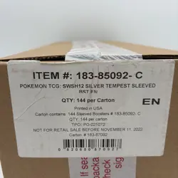 Pokemon Sword & Shield Silver Tempest Sleeved Booster Sealed Case English TCG - Image 2