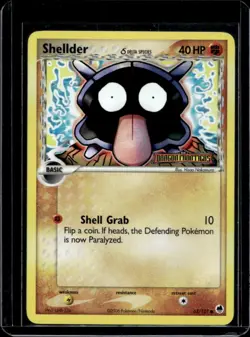 2006 Pokemon EX Dragon Frontiers Shellder Delta Species Reverse Holo #63/101 - Image 1