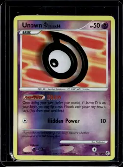2007 Pokemon Diamond & Pearl Unown D Reverse Holo #68/130 - Image 1