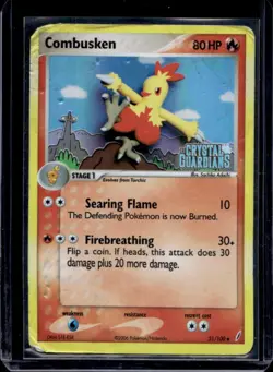 2006 Pokemon EX Crystal Guardians Combusken CG Stamp Reverse Holo #31/100 - Image 1