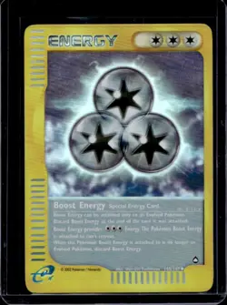 2003 Pokemon Aquapolis Boost Energy Reverse Foil #145/147 - Image 1