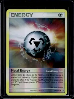 2007 Pokemon Diamond & Pearl Mysterious Treasures Metal Energy Rev Holo #120/123 - Image 1