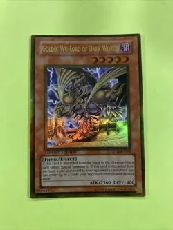 Yugioh! LP Goldd, Wu-Lord of Dark World - GLD1-EN024 - Gold Rare - Limited Editi - Image 1