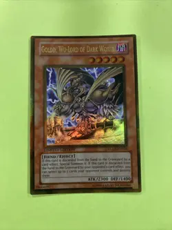 Yugioh! LP Goldd, Wu-Lord of Dark World - GLD1-EN024 - Gold Rare - Limited Editi - Image 2