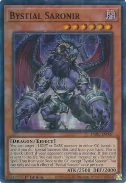 Yugioh! Bystial Saronir - DABL-EN007 - Super Rare - 1st Edition Near Mint, Engli - Image 1