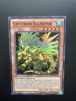 Yugioh Crystron Sulfefnir RATE-EN021 Super Rare Unlimited Edition LP/MP - Image 1