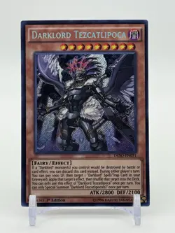 Yu-Gi-Oh! Darklord Tezcatlipoca Secret Rare 1st Edition DESO-EN031 NM - Image 1