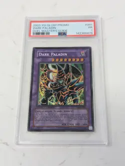 2003 YU-GI-OH! DUEL MASTER'S GUIDE PROMO NORTH AMERICAN DARK PALADIN DMG PSA 1 - Image 1