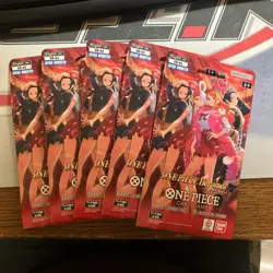 ONE PIECE Heroines EB-03 Lot x5 Sleeved Booster pack English Ships Today - Image 1