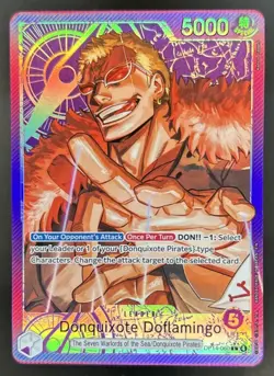 2026 One Piece Azure Sea's Seven Donquixote Doflamingo Alt Art #OP14-060 - Image 1