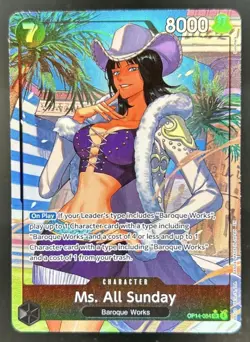 2026 One Piece Azure Sea's Seven Ms All Sunday Alt Art #OP14-084 - Image 1