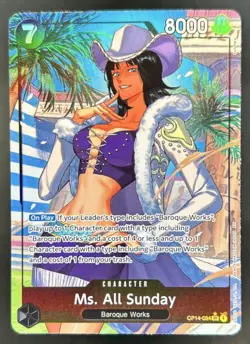 2026 One Piece Azure Sea's Seven Ms All Sunday Alt Art #OP14-084 - Image 1