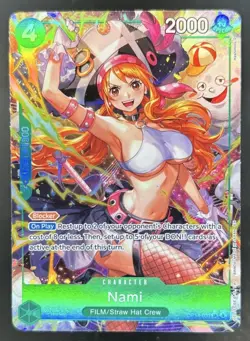 2026 One Piece Azure Sea's Seven Nami Alt Art #OP14-031 - Image 1