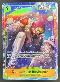 2026 One Piece Azure Sea's Seven Donquixote Rosinante Treasure Rare #OP12-108 - Image 1