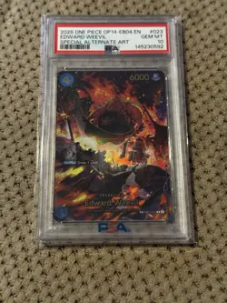 2026 ONE PIECE OP14-EB04-THE AZURE SEA'S SEVEN #023 EDWARD WEEVIL SP PSA 10 - Image 1