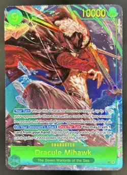 2026 One Piece Azure Sea's Seven Dracule Mihawk Alt Art #OP14-119 - Image 1