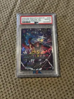2026 ONE PIECE OP14 B04 AZURE SEAS SEVEN #039 EUSTASS "CAPTAIN" KID SP PSA 10 - Image 1