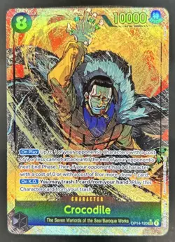 2026 One Piece Azure Sea's Seven Crocodile Alt Art #OP14-120 - Image 1