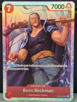 Benn.Beckman PRB-02 OP09-009 Super Rare The Best Vol 2 One Piece Near Mint TCG - Image 1
