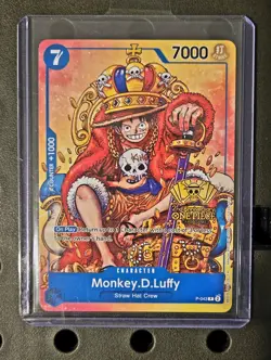 Monkey.D.Luffy [2nd Anniversary Stamped] P-043 One Piece Promo - Image 1