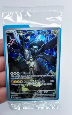 Ascended Heroes N’s Zekrom Holo Card Pokemon Center Stamped ETB Promo (SEALED) - Image 1