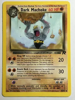 Dark Machoke Team Rocket 40/82 MP-HP Pokemon Card - Image 1