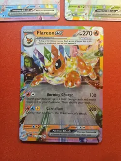 Flareon ex 014/131 Sv: Prismatic Evolutions Holo (3) CARDS 🔥 - Image 2