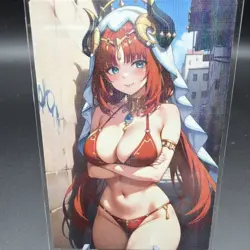 Nilou Genshin Impact Anime Waifu Card Doujin ACG Goddess Holo - Image 1