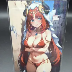 Nilou Genshin Impact Anime Waifu Card Doujin ACG Goddess Holo - Image 2