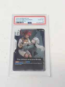 Gundam Card Game Beta Edition - The Witch And The Bride 117 PSA 10 - Image 1