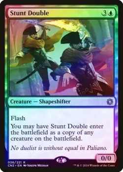 NM+ FOIL MTG Stunt Double Conspiracy: Take the Crown #038 Magic Card - Image 1