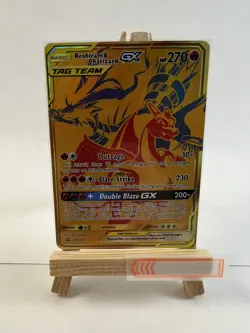 Pokemon TCG Reshiram & Charizard GX SM247 Tag Team Promo Card NM Condition - Image 2