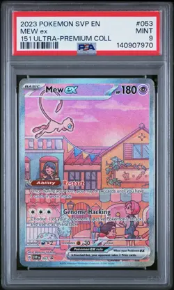 Pokemon Mew ex #053 PSA 9 Holo SVP Scarlet & Violet Promo Card 2023 English - Image 1