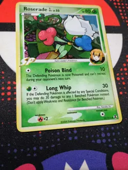 Roserade GL 12/111 Rising Rivals Holo Pokemon TCG Card -R2 - Image 3